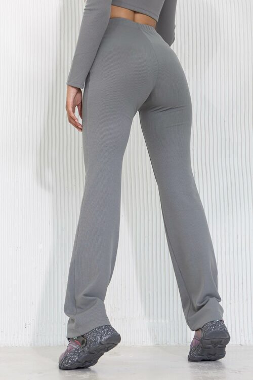 Жіночі штани прямого крою в рубчик TOTALFIT E5-TR9